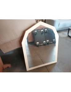 MIROIR CADRE CREME 95 X 70 CM
