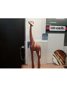 GIRAFE  H 100 CM BOIS EXOTIQUE
