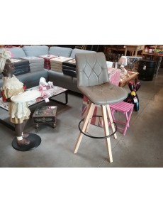 TABOURET MODERNE SKAI TAUPE...