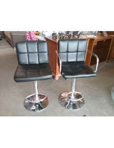 TABOURET RÉGLABLE SKAI NOIR