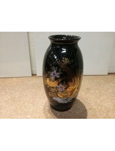 VASE NOIR DÉCO OISEAU