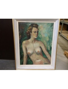 PEINTURE HUILE"NU" LEON THONUS