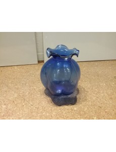 VASE CITROUILLE BLEUE