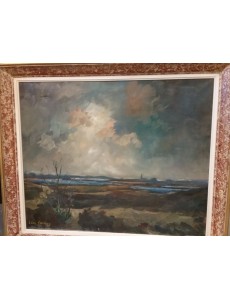 PEINTURE HUILE"PAYSAGE"THONUS