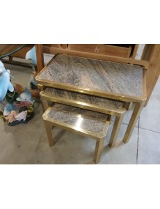 TABLES GIGOGNES TRAVERTIN