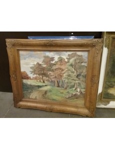 PEINTURE HUILE  DÉCO FORÊT