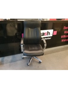 CHAISE DE BUREAU NOIRE SKAI