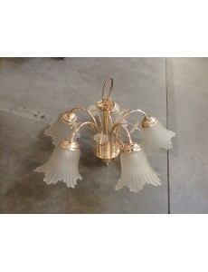 SUSPENSION DORÉ 5 BRANCHES