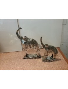 ELEPHANTS METAL LOT DE 2