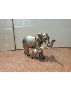 POSTURE ELEPHANTS ARGENTEE