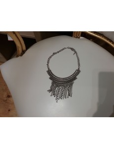 COLLIER ARGENTÉ A STRASS 