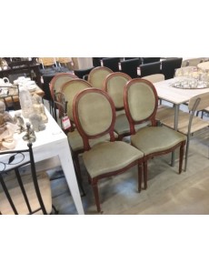 LOT DE 6 CHAISES MEDAILLONS