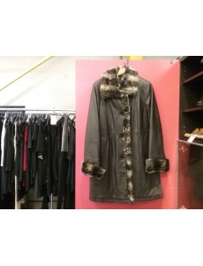 MANTEAU CUIR "ARMA" 46