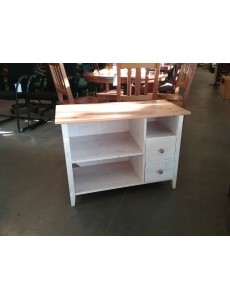 MEUBLE TV PEINT BLANC 2T