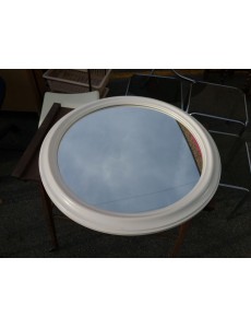MIROIR ROND BLANC