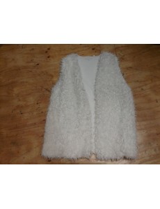 GILET BLANC FOURRÉ L