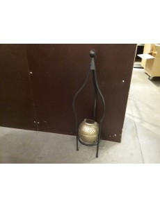 SUPPORT + LANTERNE DORÉ