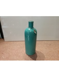 VASE BLEU CRAQUELÉ  GM