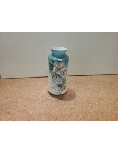 VASE BLEU DÉCORÉ
