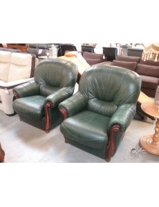 FAUTEUIL RUSTIQUE SKAI VERT