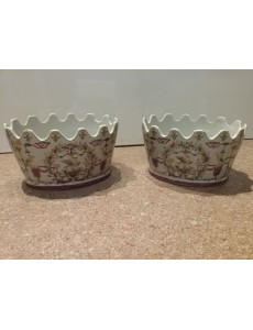 CACHE POT PORCELAINE  DE STYLE