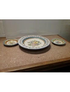 ASSIETTE DÉCORATIVE (LOT DE 3)