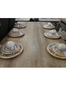 SERVICE JAUNE BLEU NEUF