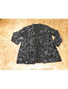 VESTE CUIR AJOURÉE 3XL