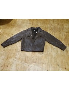 VESTE BRUNE CUIR XL