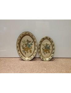 LOT DE 2 PLATS LAITON