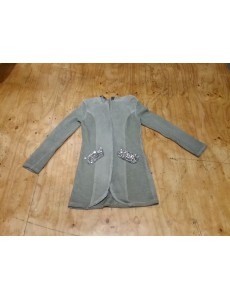 GILET KAKI A SEQUIINS "EROS" S