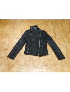 VESTE NOIRE SIMILI "MORGAN" 38