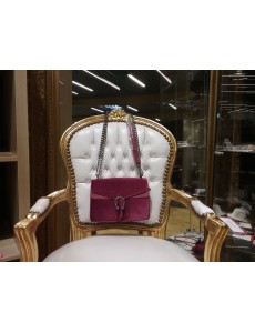 SACCOCHE VELOURS PRUNE NEUVE 