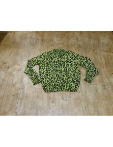BLOUSE VERTE LEOPARD 