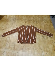 BLOUSE BRUNE ET BLANCHE...