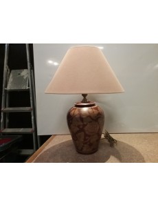 LAMPE A POSER ROSE CÉRAMIQUE 