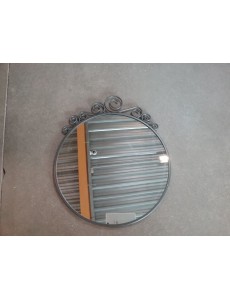 MIROIR CONTOUR MÉTAL NOIR