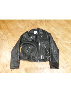 VESTE NOIRE SIMILI 11-12 ANS 