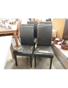 CHAISE MODERNE SKAI BRUN...