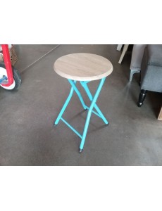 TABOURET PLIABLE PIEDS BLEU
