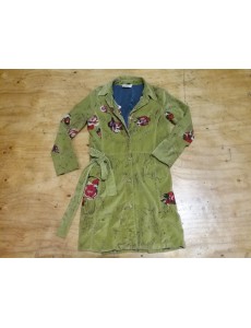 TRENCH VERT A STRASS 