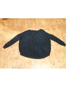 PULL FIN PAILLETÉ BLEU 