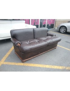 CANAPÉ 2 PLACES BRUN 