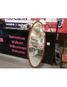 MIROIR OVALE CONTOUR BOIS