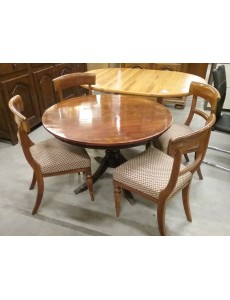 TABLE RONDE LPH + 4 CHAISES