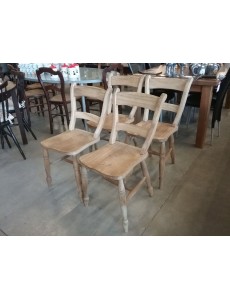 CHAISE STYLE ANGLAIS  LOT DE 4