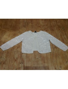 GILET BEIGE A SEQUINS "H&M" M