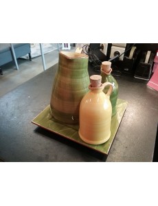 PLAT + CRUCHE+2 CRUCHES HUILE