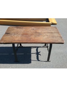 TABLE BASSE PIEDS FER FORGÉ