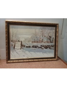 PAYSAGE HIVERNAL "MONET" 